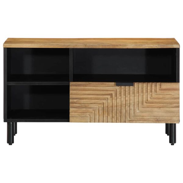vidaXL TV-Schrank Braun 80x33x46 cm Massivholz Mango
