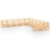 vidaXL 10-tlg. Garten-Lounge-Set Massivholz Kiefer