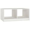 vidaXL Couchtisch Wei&szlig; 75x50x33,5 cm Massivholz Kiefer