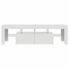 vidaXL TV-Schrank mit LED-Beleuchtung Hochglanz-Wei&szlig; 140x36,5x40 cm