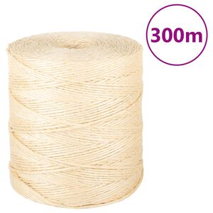 vidaXL Seil 100% Sisal 2 mm 300 m