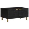 vidaXL Couchtisch Schwarz 80x50x40 cm Holzwerkstoff