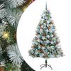 vidaXL K&uuml;nstlicher Weihnachtsbaum Gr&uuml;n und Wei&szlig; 210 cm
