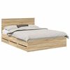 vidaXL Bettrahmen Sonoma-Eiche 150 x 200 cm Ingenieurs Holz