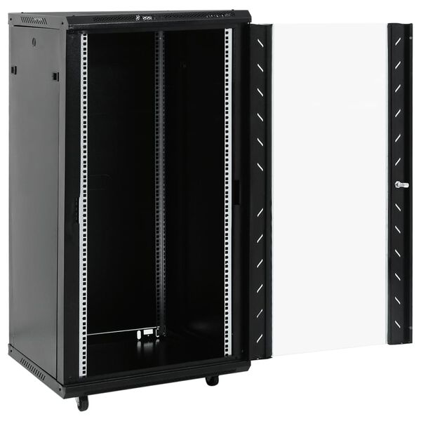 vidaXL 22HE Netzwerkschrank mit Schwenkfüßen 19" IP20 60x60x120 cm