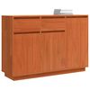 vidaXL Sideboard Wachsbraun 110 x 34 x 75 cm Massives Kiefernholz