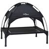 vidaXL Hundebett Schwarz 63 x 49,5 x 60 cm Stahl