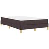 vidaXL Boxspringbett mit Matratze Dunkelbraun 120 x 190 cm Stoff