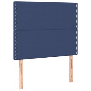 vidaXL Kopfteil Blau 90x5x118/128 cm Stoff