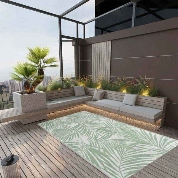 vidaXL Outdoor-Teppich ARAKIL Grün 160x230 cm PP