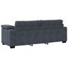vidaXL 3-Sitzer-Sofa Dunkelgrau 178 cm Samt