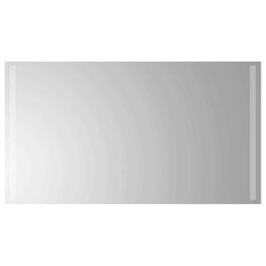 vidaXL LED-Badezimmerspiegel Transparent 90 x 50 cm Geh&auml;rtetes Glas