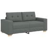 vidaXL Zweisitzer-Sofa Dunkelgrau 180x77x82 cm Stoff