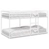 vidaXL Etagenbett ohne Matratze Wei&szlig; 75x190 cm Stahl