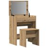 vidaXL Schminktisch Artisan-Eiche 60 x 40 x 75 cm Holzwerkstoff