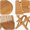 vidaXL Garten Essgruppe 7 pcs Braun Massivholz Teak