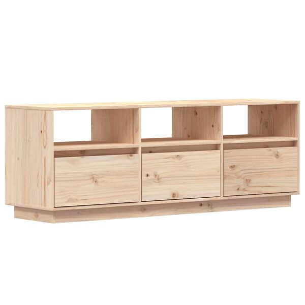 vidaXL TV-Schrank 140x37x50 cm Massivholz Kiefer