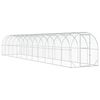 vidaXL H&uuml;hnerunterkunft Silber 1200 x 200 x 200 cm Verzinkter Stahl