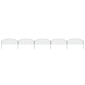 vidaXL Gartenzaun Set Konvex 77,3x26 cm Gr&uuml;n