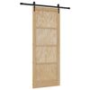 vidaXL Schiebet&uuml;r ORKDAL Natur 83 x 211 cm Massives Kiefernholz
