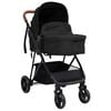 vidaXL 3-in-1 Kinderwagen Anthrazit und Schwarz Stahl