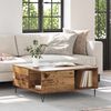 vidaXL Couchtisch Altholz 80 x 80 x 36,5 cm Holzwerkstoff