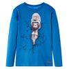 Kinder-Langarmshirt Petrolblau 128