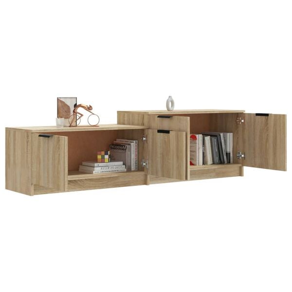 vidaXL TV-Schrank Sonoma-Eiche 158,5x36x45 cm Holzwerkstoff