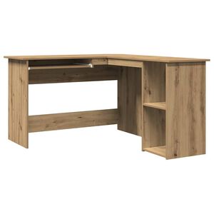 vidaXL Eckschreibtisch Artisan-Eiche 120x140x75 cm Holzwerkstoff