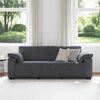 vidaXL 3-Sitzer-Sofa Dunkelgrau 178 cm Samt