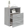 vidaXL Nachttische 2 Stk. Grau Sonoma 50x32x60 cm