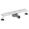 vidaXL Duschabfluss im Liniendesign mit 360&deg; Siphon Silber 50 cm