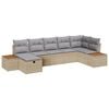 vidaXL Gartensofa-set 8 stk. Beige Poly-Rattan