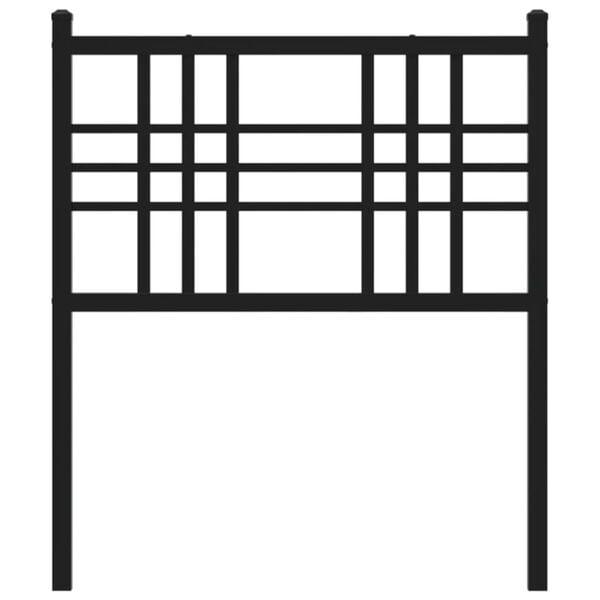 vidaXL Ersatz-Kopfteil Metall Wei&szlig; 75 cm