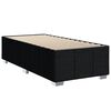 vidaXL Boxspringbett mit Matratze Schwarz 90x190 cm Stoff