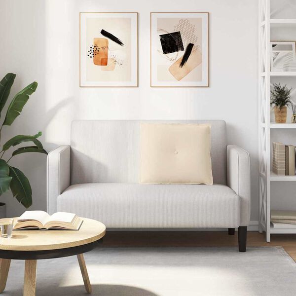 vidaXL R&uuml;ckenkissen Beige 60 x 50 cm Mikrofaserstoff