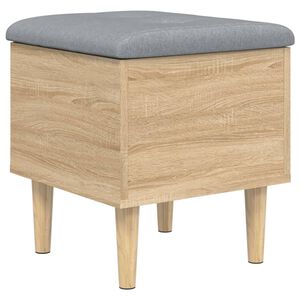 vidaXL Sitzbank mit Stauraum Sonoma-Eiche 42x42x46 cm Holzwerkstoff