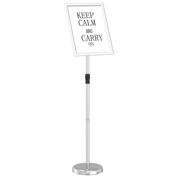 vidaXL Messest&auml;nde Silber 25 x 25 x 125 cm Aluminium