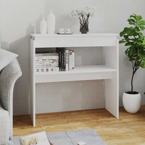 vidaXL Konsolentisch Wei&szlig; 80x30x80 cm Holzwerkstoff