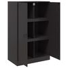vidaXL Sideboard Schwarz 67x39x107 cm Stahl