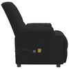 vidaXL Massagesessel Elektrisch Schwarz Wildleder-Optik