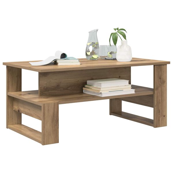 vidaXL Couchtisch Artisan-Eiche 90 x 50 x 40 cm Holzwerkstoff