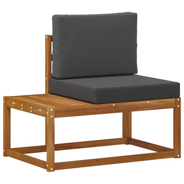 vidaXL Outdoor-Sofagarnitur mit Kissen 2 pcs Natur