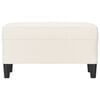 vidaXL Sitzbank Creme 70x35x41 cm Kunstleder