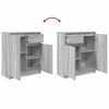 vidaXL Sideboard mit Schublade Grau Sonoma 71x35x84 cm Holzwerkstoff