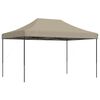 vidaXL Partyzelt Faltbar Pop-Up Taupe 440x292x315 cm