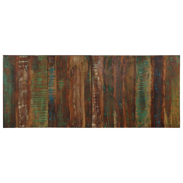 vidaXL Kopfteil Mehrfarbig 200 cm Massivholz Altholz