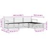 vidaXL Outdoor-Sofagarnitur 4 pcs Natur Massivholz Akazie