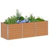 vidaXL Garten-Hochbeet 240x80x77 cm Verzinkter Stahl Silbern
