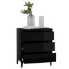 vidaXL Sideboard Hochglanz-Schwarz 60x35x69 cm Holzwerkstoff